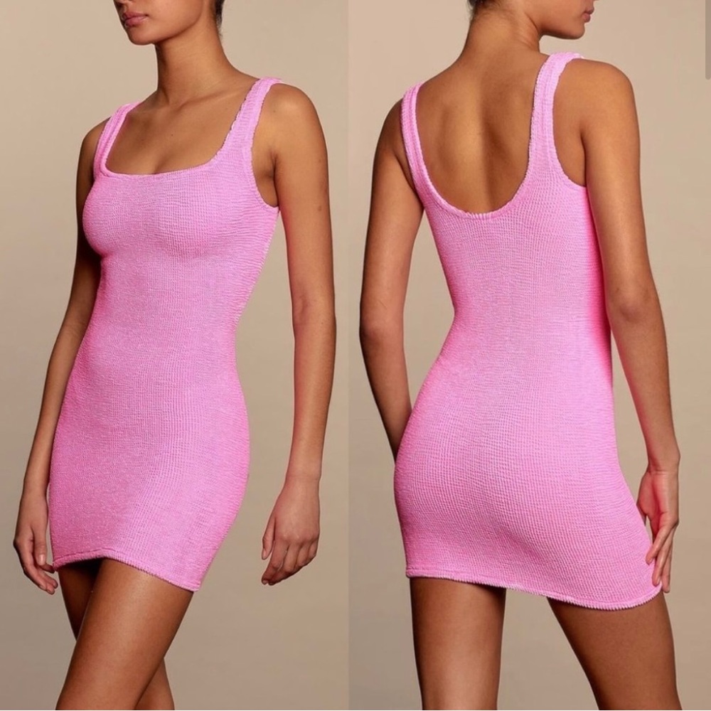 🌸 HUNZA bodycon mini tank dress 🌸